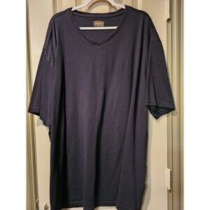 The Foundry Supply Co 4XLT Black V-Neck t-shirt, big & tall #0091
